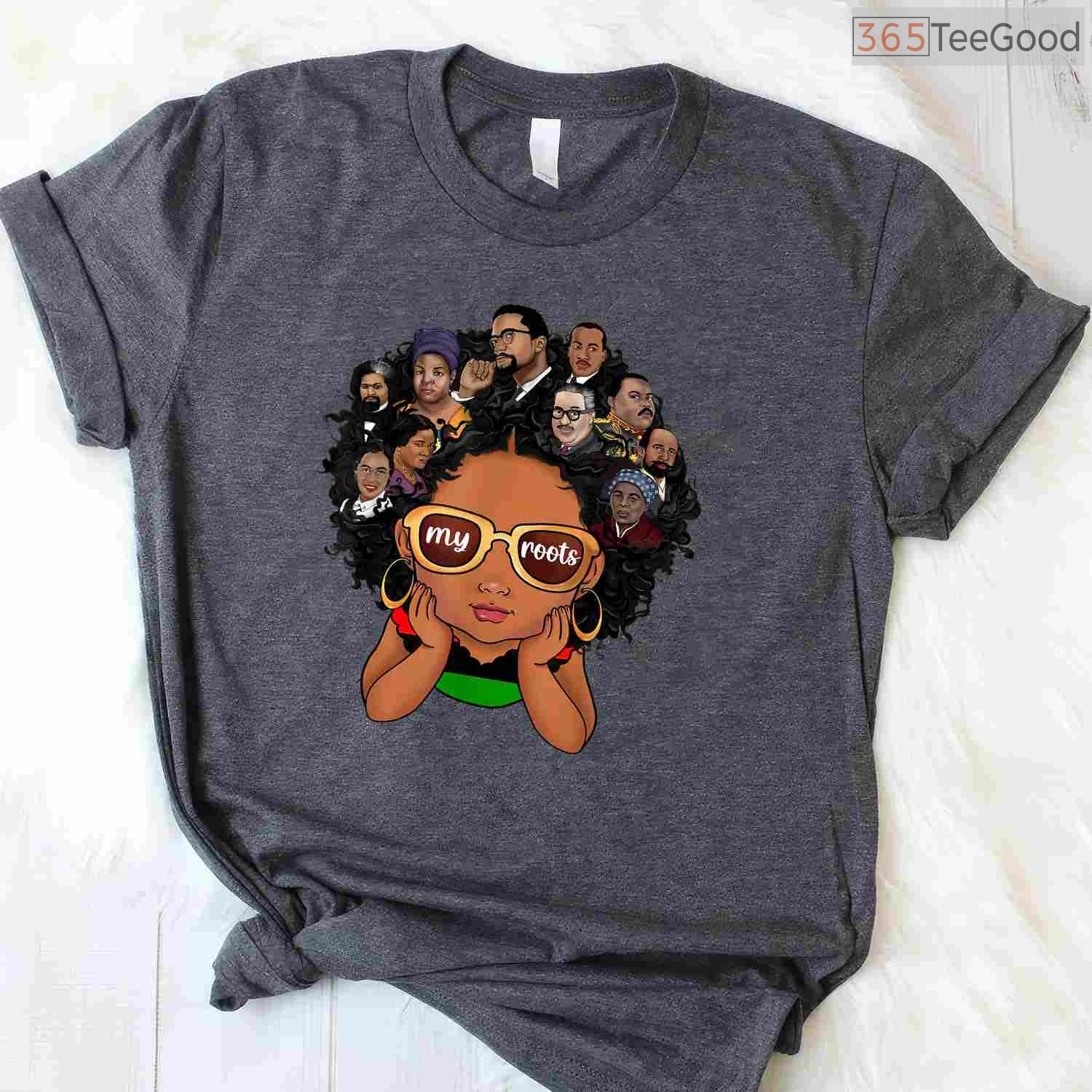 Pride Afro Melanin Girl T-Shirt Black History Month Kids Empowerment Shirt for Girls