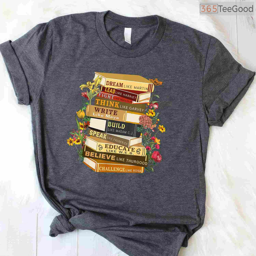 Read Black Authors T-Shirt Black History Month Book Lover Teacher Literary Gift Shirt