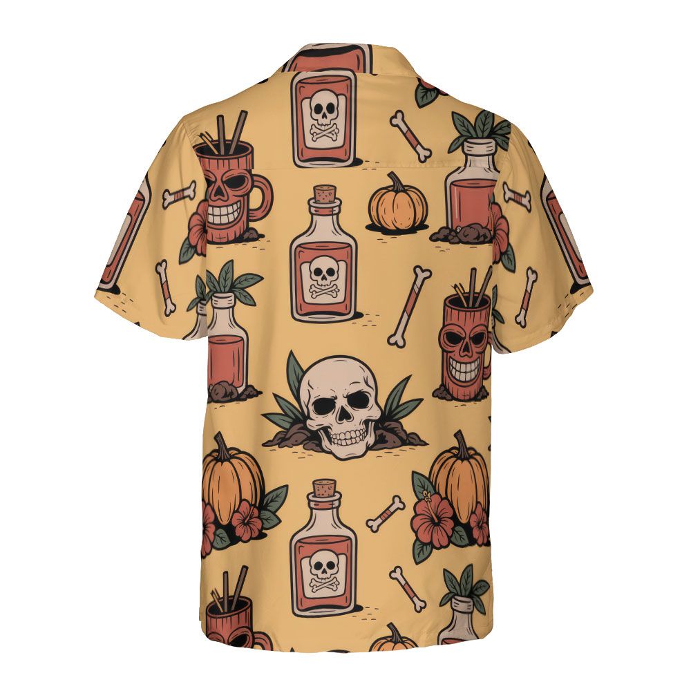 Red Hibiscus Retro Beach Scene Hawaiian Shirt Vacation Gift Idea 2026