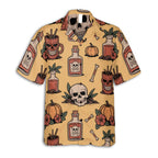 Red Hibiscus Retro Beach Scene Hawaiian Shirt Vacation Gift Idea 2026