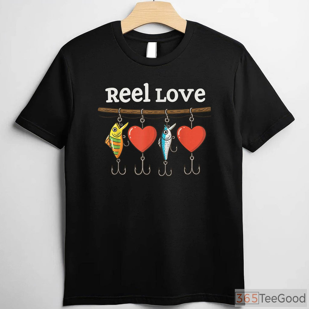 Reel Boys Valentine Fishing Shirt, Cute Valentine’s Day Gift for Young Fish Lovers