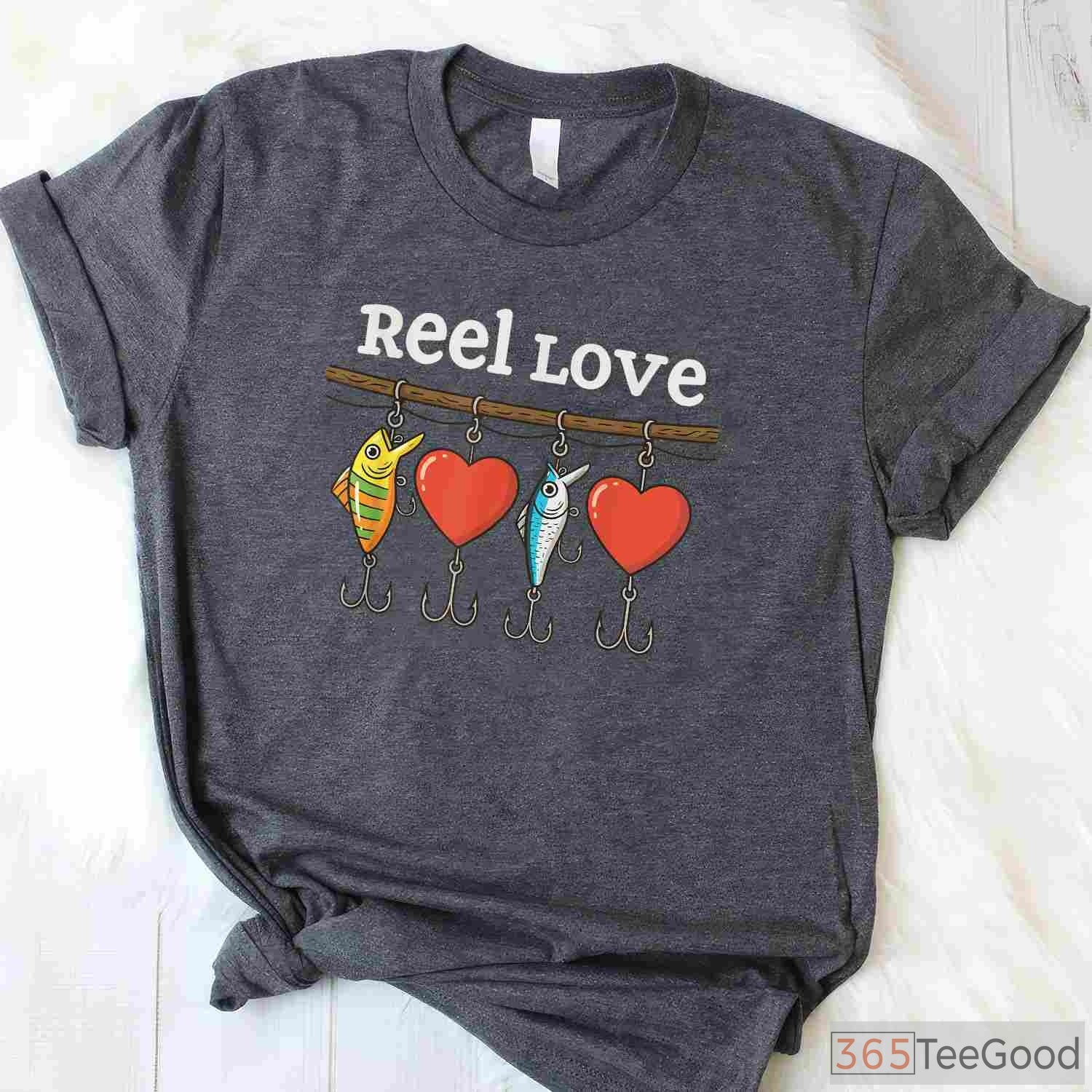 Reel Boys Valentine Fishing Shirt, Cute Valentine’s Day Gift for Young Fish Lovers
