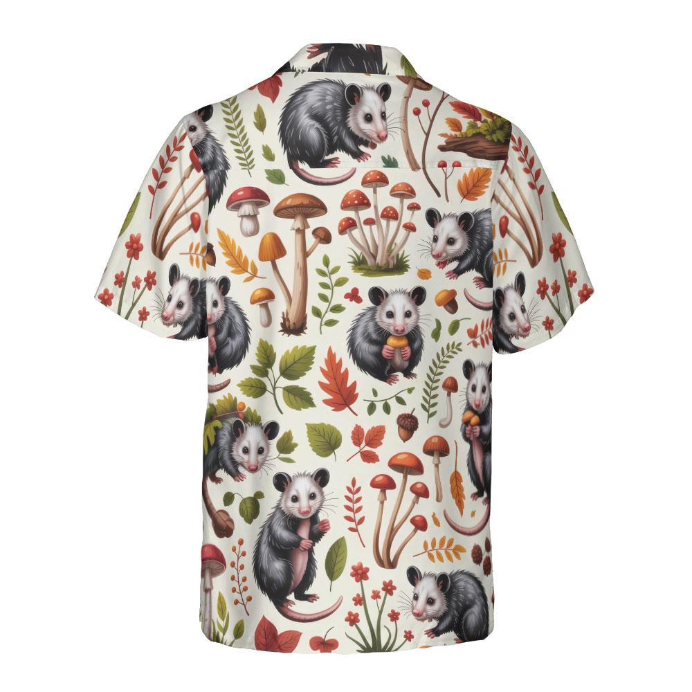 Retro Beach Scene with Red Hibiscus Hawaiian Tee Trendy Beach Style 2026