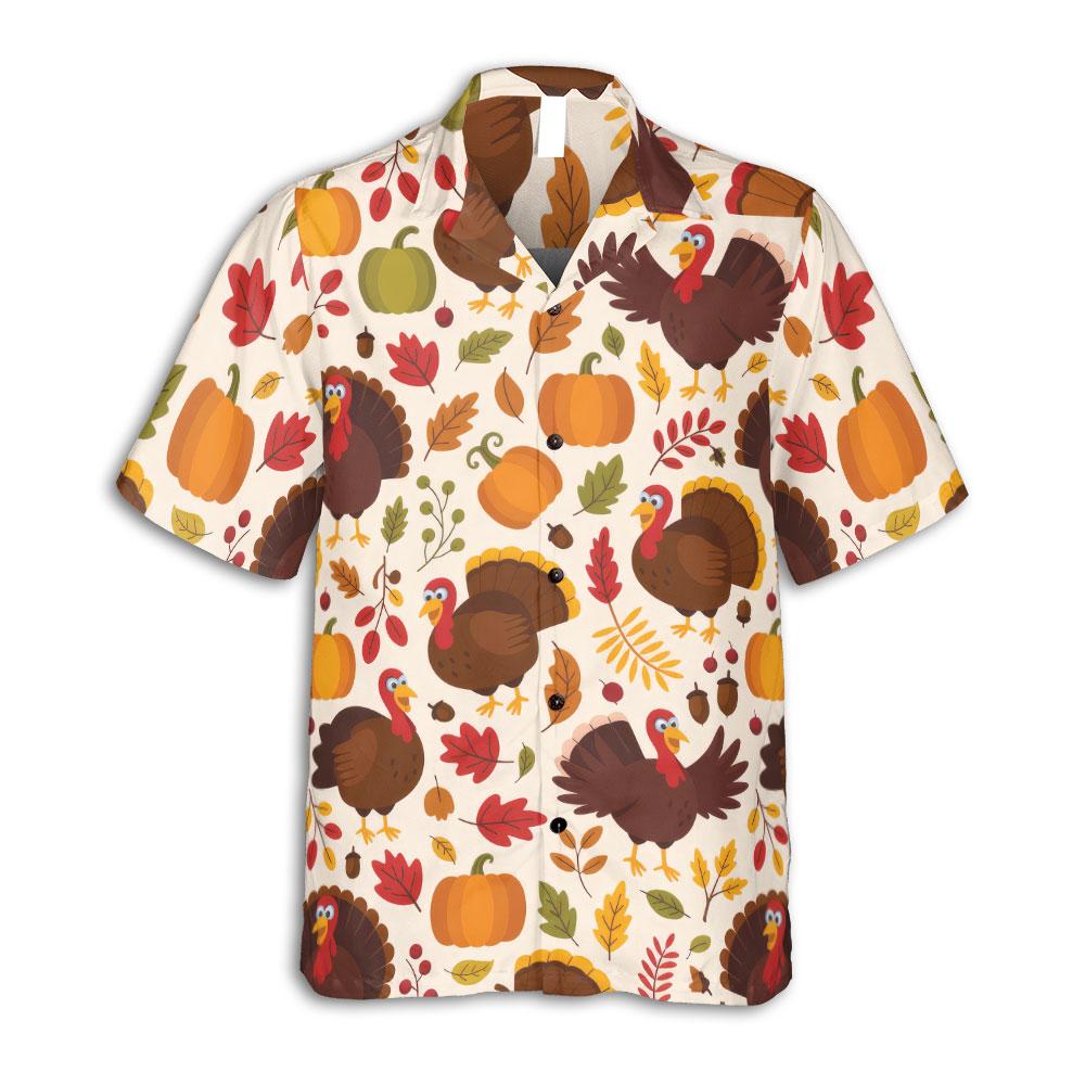 Retro Beach Scene Red Hibiscus Seamless Hawaiian Shirt Vintage Summer Look