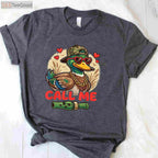 Retro Call Me Duck Hunting Shirt, Funny Valentine’s Day Waterfowl Hunter Gift