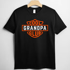 Retro Cool Grandpa Club Funny Fathers Day Gift Tee T-Shirt Men Adults Unisex