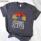 Retro Squirrel Hunting Sunset Shirt, Vintage Squirrel Slayer Small Game Tee