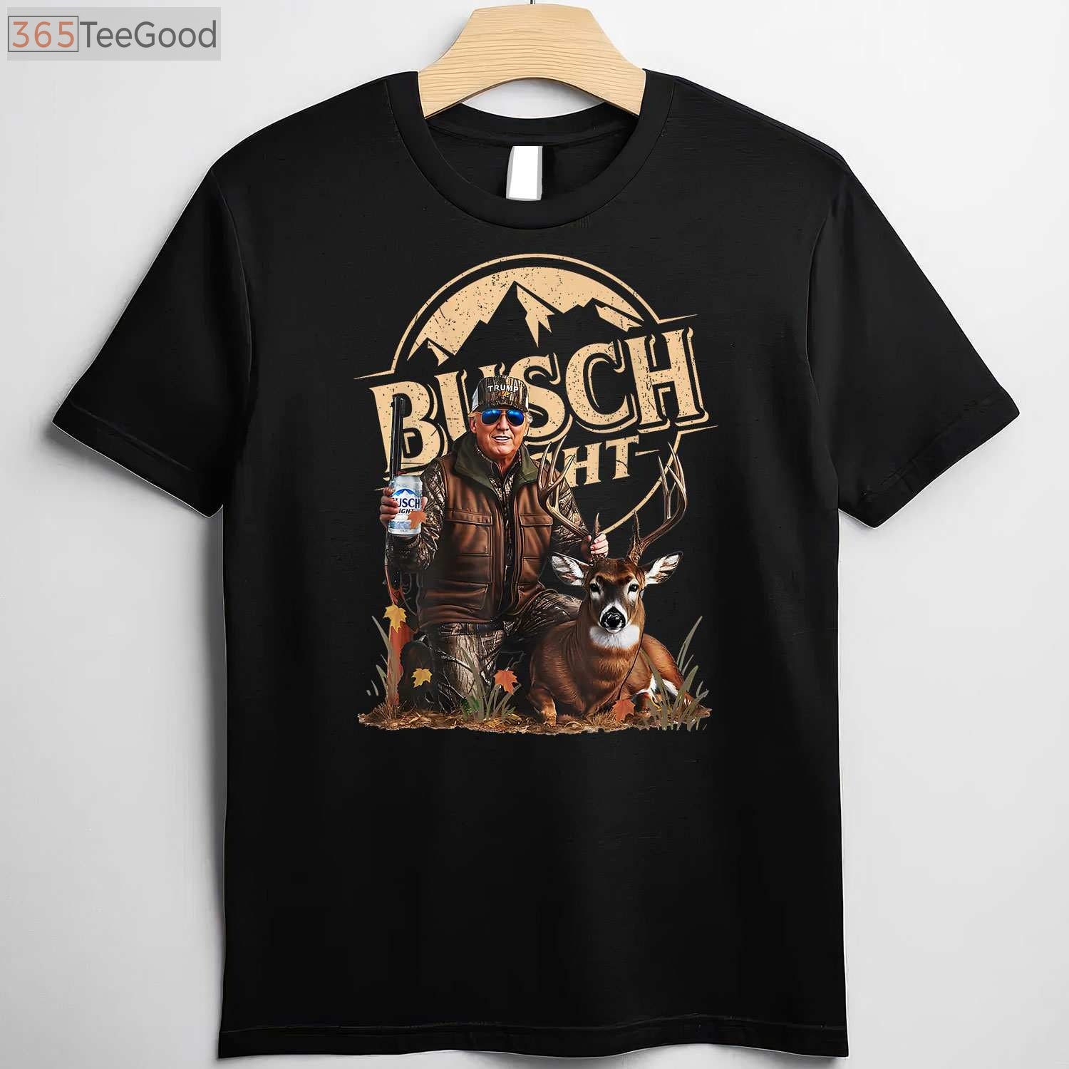 Retro Trump Hunting Shirt, Funny Beer Drinking and Deer Hunting Graphic Tee