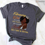 She Slays She Prays February Shirt – Beautiful Birthday Girl Faith T-Shirt