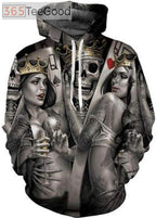 Soul Skull Pattern 3D Hoodie for Men – Fashion 3D Print Pullover Sweatshirt