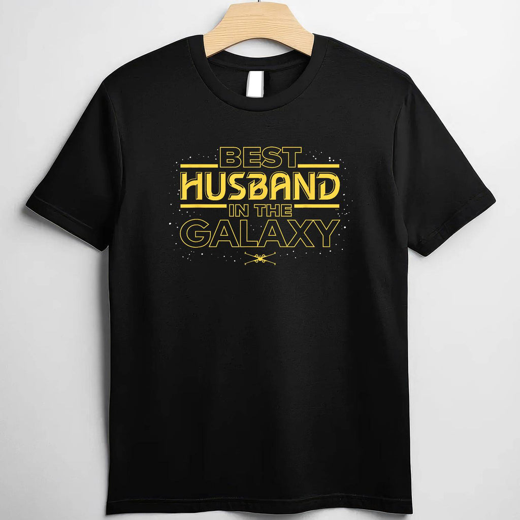 Star Wars Best Husband in the Galaxy Birthday Anniversary T-Shirt Tee Nerd Gift
