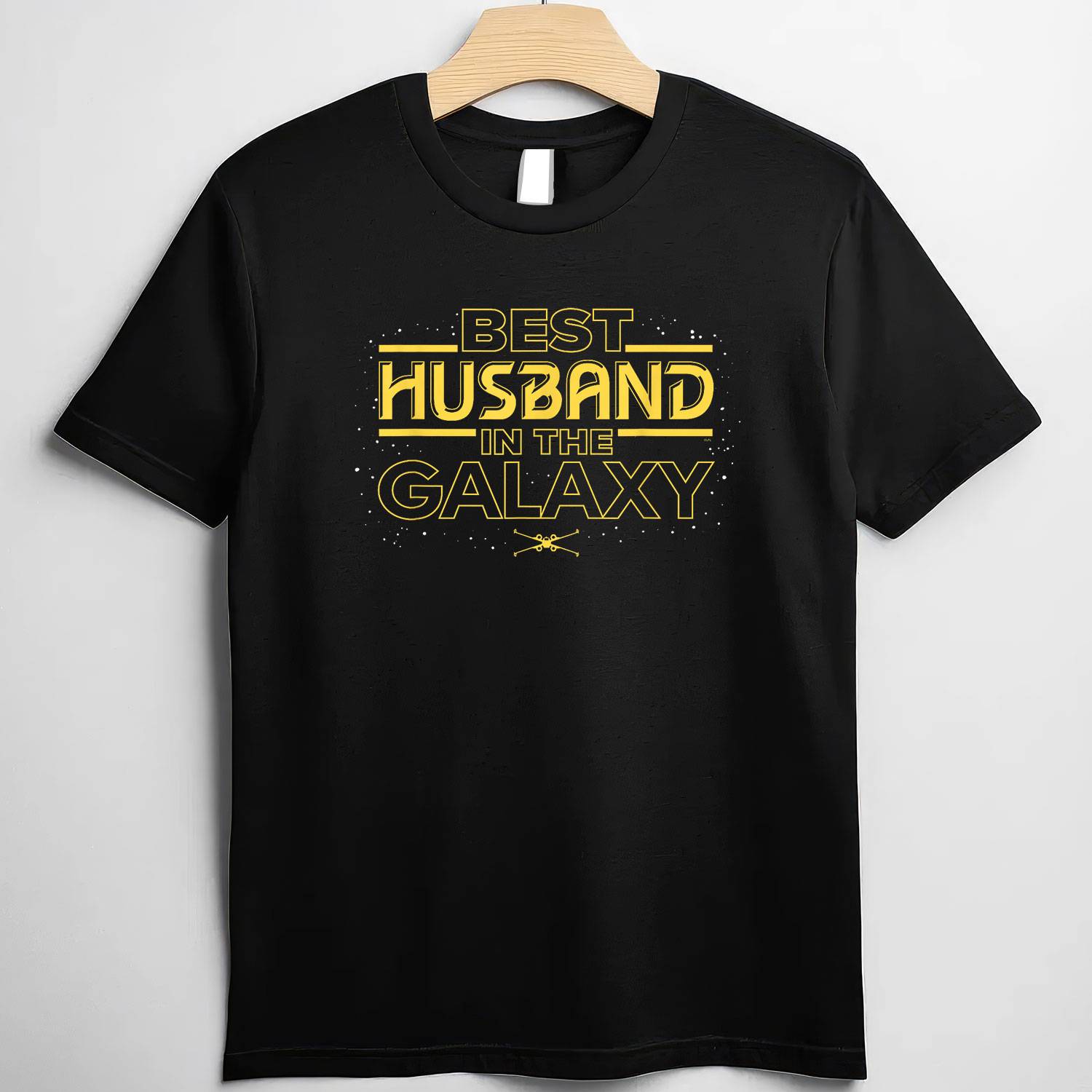 Star Wars Best Husband in the Galaxy Birthday Anniversary T-Shirt Tee Nerd Gift