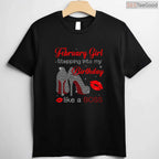 Stepping Into My Birthday Like A Boss – February Girl Heels & Bling Shirt
