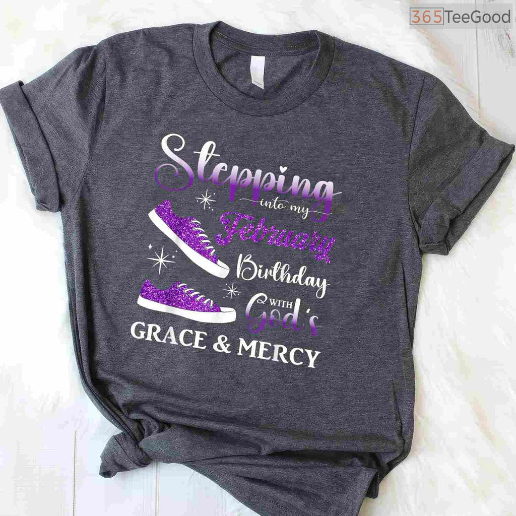 Stepping Into My February Birthday Shirt – High Heels Diva Party Tee