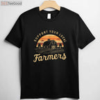 Support Your Local Farmers T-Shirt - Retro Farmer Life Aesthetic Apparel