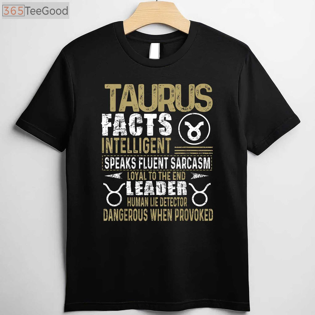Taurus Zodiac Facts Birthday T-Shirt _ April & May Taurus Astrology Gift Shirt