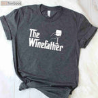 The Winefather Wine Dad T-Shirt - Funny Red & White Wine Lover Gift