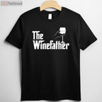 The Winefather Wine Dad T-Shirt - Funny Red & White Wine Lover Gift