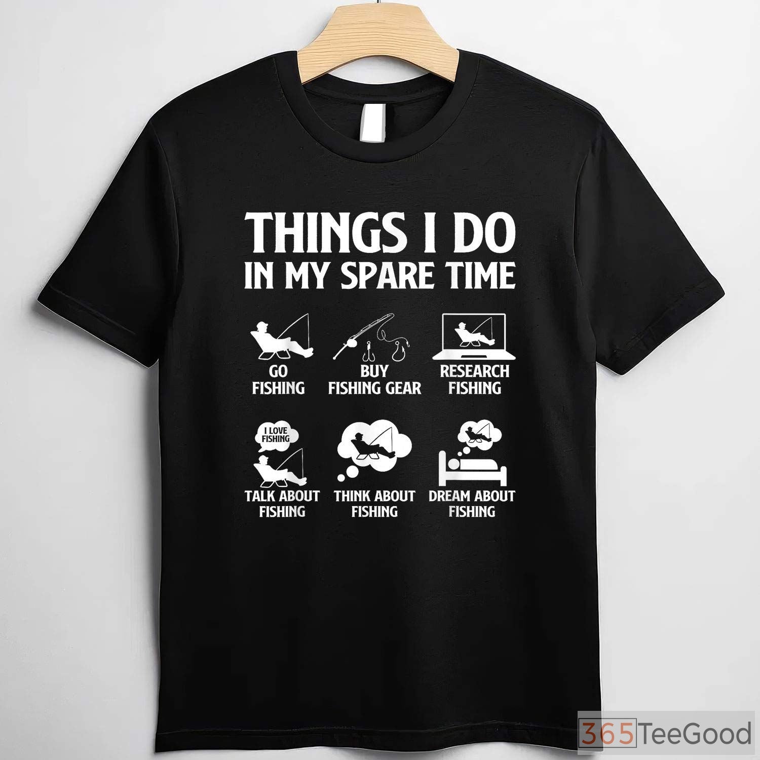 Things I Do in My Spare Time Fishing Shirt - Hobbyist Bass Fishing Tee for Men