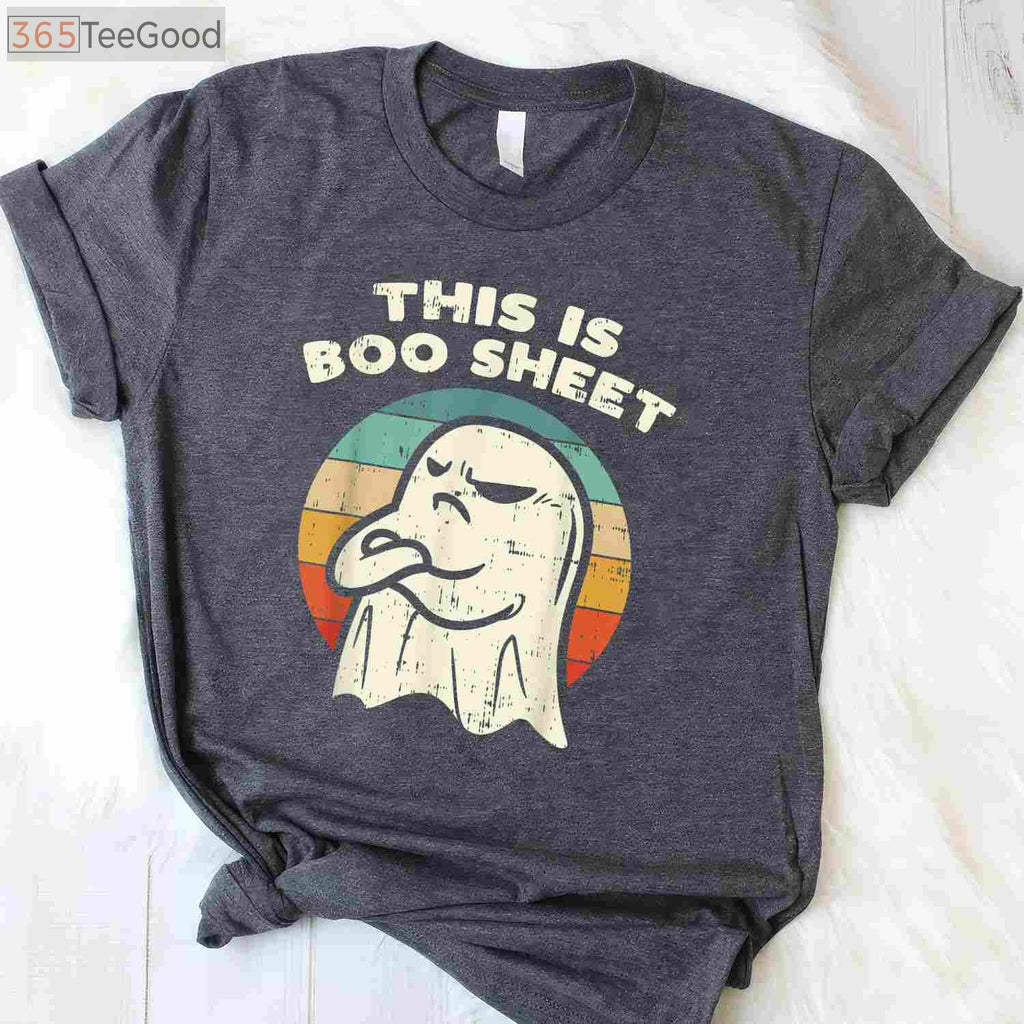 This Is Some Boo Sheet Ghost T-Shirt - Retro Funny Halloween Costume Gift