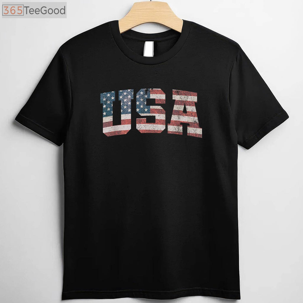 USA American Flag Patriotic 4th of July Independence Day T-Shirt
