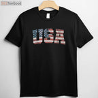 USA American Flag Patriotic 4th of July Independence Day T-Shirt