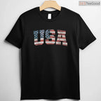 USA US Flag Patriotic 4th of July T-Shirt Classic American Pride Shirt for Men & Women
