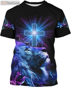 Unisex 3D Graphic Shirt – All Over Print Casual Short Sleeve Crewneck T-Shirt