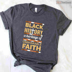 Unshakeable Faith T-Shirt Christian Black History Month Religious African American Shirt