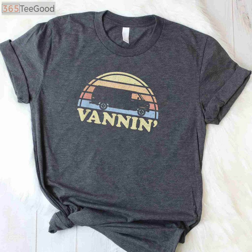 Vannin Van Life Retro T-Shirt - Vintage Vanner Vantasy Lover Apparel