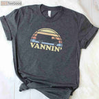 Vannin Van Life Retro T-Shirt - Vintage Vanner Vantasy Lover Apparel