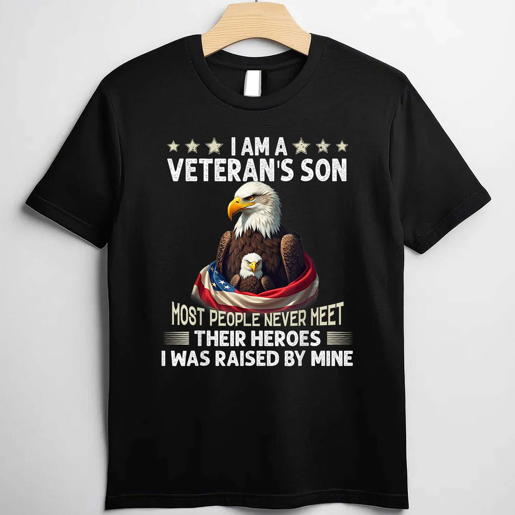 Veteran’s Son Pride Most People Never Meet Their Heroes Tee T-Shirt Adults