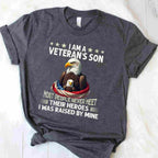 Veteran’s Son Pride Most People Never Meet Their Heroes Tee T-Shirt Adults