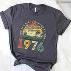 Vintage 1976 50th Birthday Shirt – Awesome Since February Men's Gift
