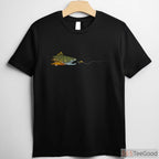 Vintage Brook Trout Fly Fishing Shirt - Dry Fly Tying Angler Graphic Tee