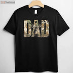 Vintage Camo Dad Hunting Shirt, Classic Camouflage Father’s Day Gift Tee