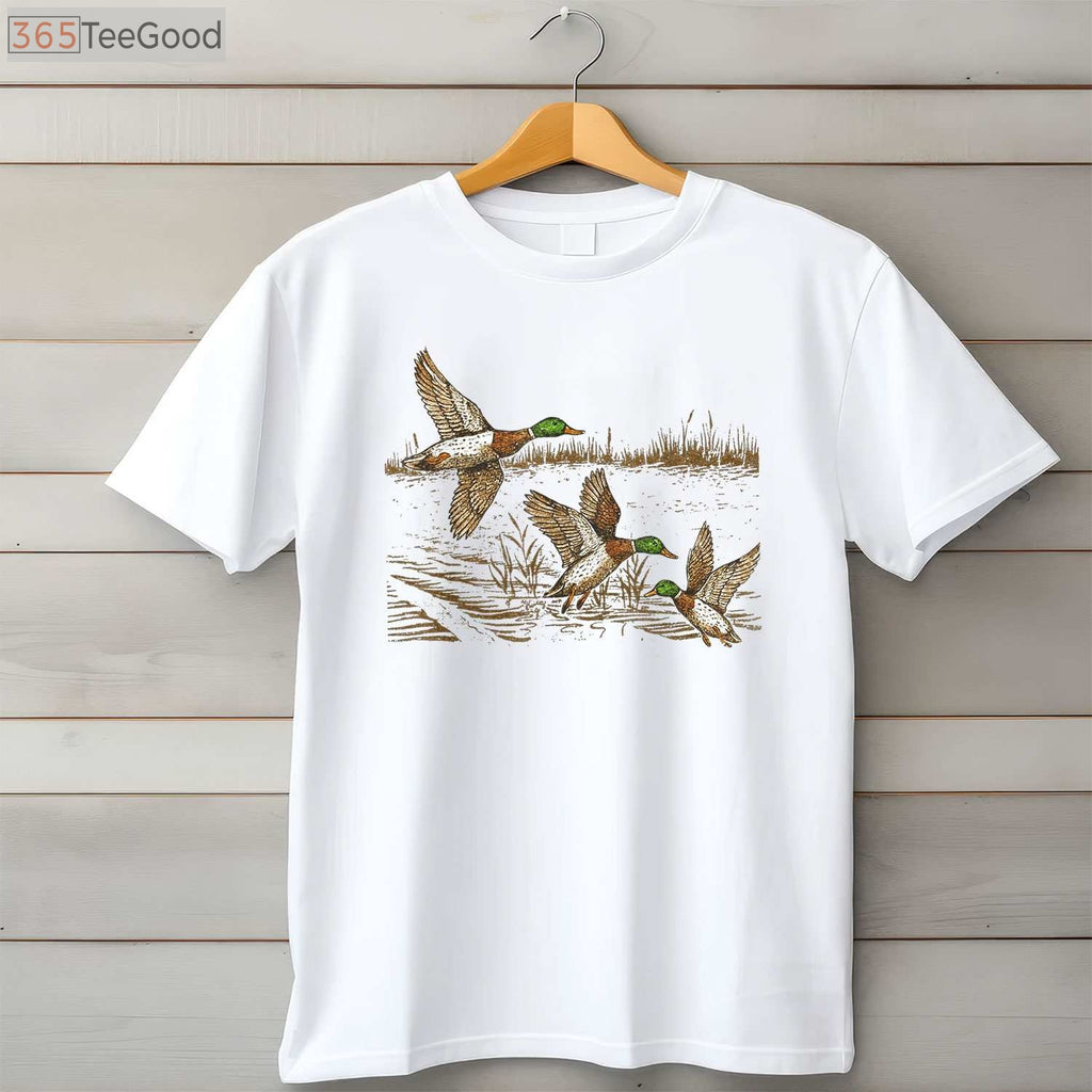 Vintage Mallard Duck Hunting Season Shirt, Retro Wildlife Waterfowl Hunter Tee