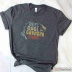 Vintage Reel Cool Grandpa Fishing Shirt, Best Father's Day Fisherman Gift Tee