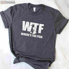 WTF Where's The Fish Funny Fishing Shirt - Men's Father's Day Gift