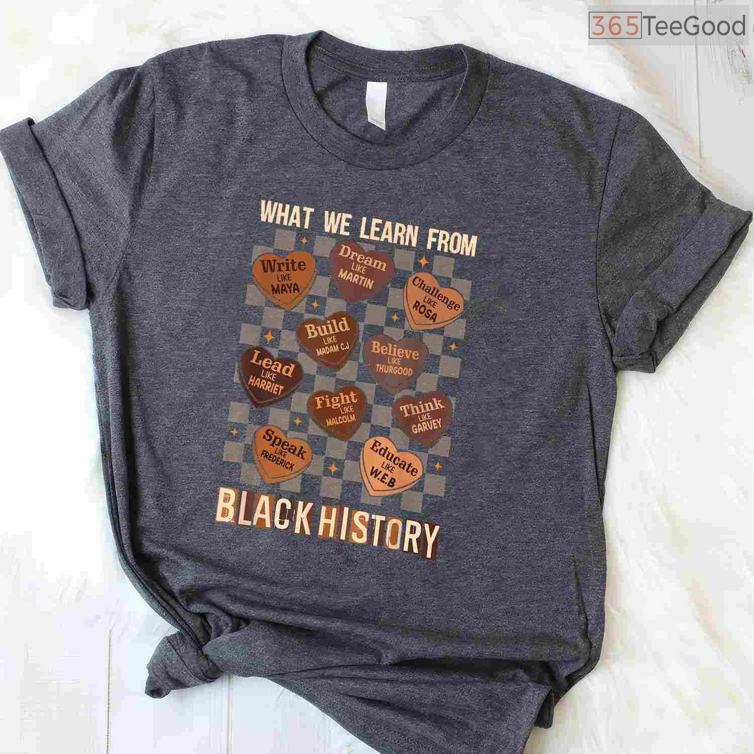 What We Learn From Black History Month T-Shirt Men Women Kids Educational Shirt