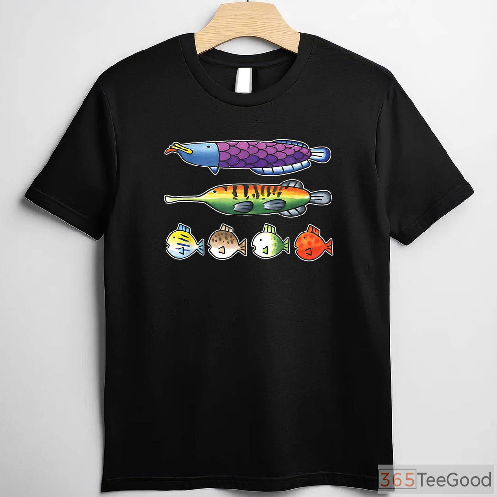 Wii Sports Style Fishing Species Shirt, Retro Gamer Fisherman Graphic Tee