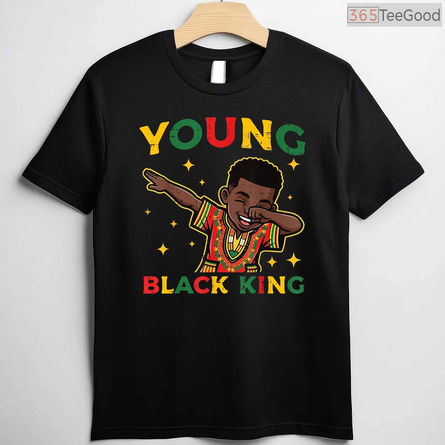 Young King Dabbing T-Shirt African American Boys Cool Kid Gift Black History Month Shirt
