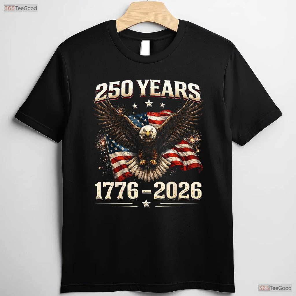250th Anniversary USA Eagle Independence Valentine T-Shirt Bass Fishing Gear
