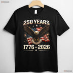 250th Anniversary USA Eagle Independence Valentine T-Shirt Bass Fishing Gear