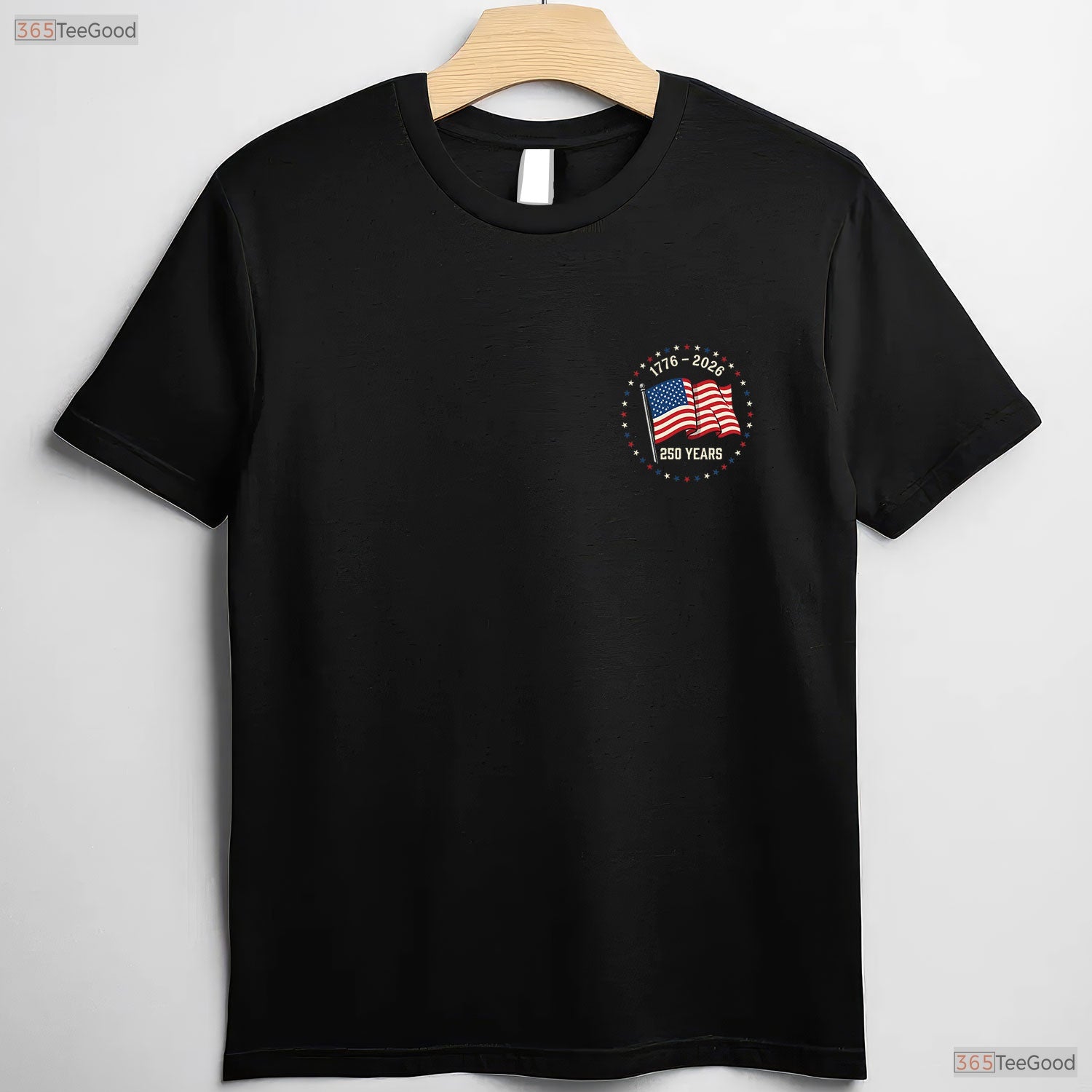 July 4th 250th Anniversary Front Back Valentine T-Shirt Catfish Fishing Men