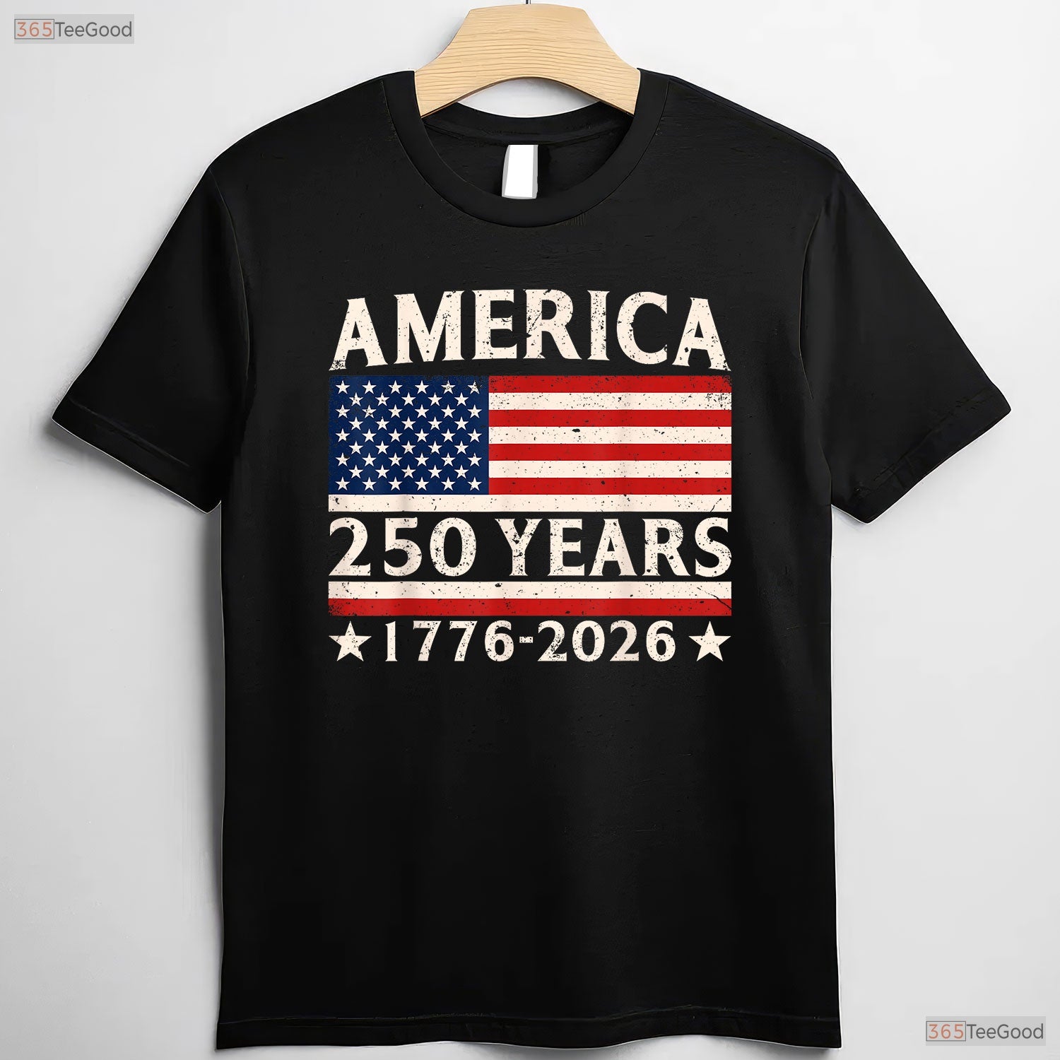 America 250 Years 4th of July USA Flag Valentine T-Shirt Kayak Fishing Gear