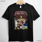 Trump 250th Birthday America 4th of July Valentine T-Shirt Fly Fishing Tees