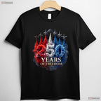 250 Years Freedom 4th of July USA Valentine T-Shirt Ice Fishing Apparel Men