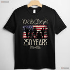 250 Years US Flag 250th Birthday USA Valentine Shirt Fly Fishing Gifts Men
