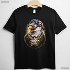 USA 250th Anniversary Funny Independence Valentine T-Shirt Trout Fishing Wear